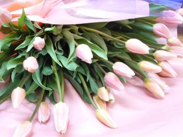 チューリップの花束♪♪｜「フラワーショップ　すなた」　（大分県宇佐市の花キューピット加盟店 花屋）のブログ
